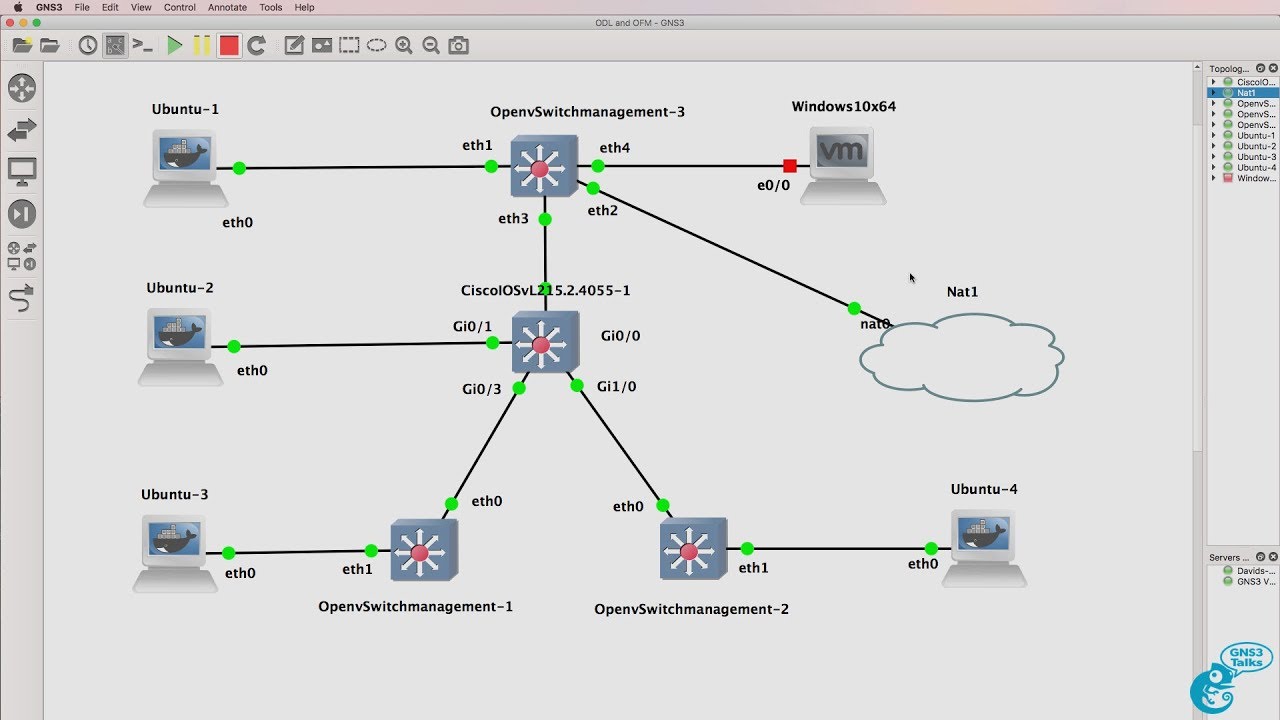 GNS3 Talks: OpenDaylight and Cisco OpenFlow Manager (OFM) app install and testing (Part 1).