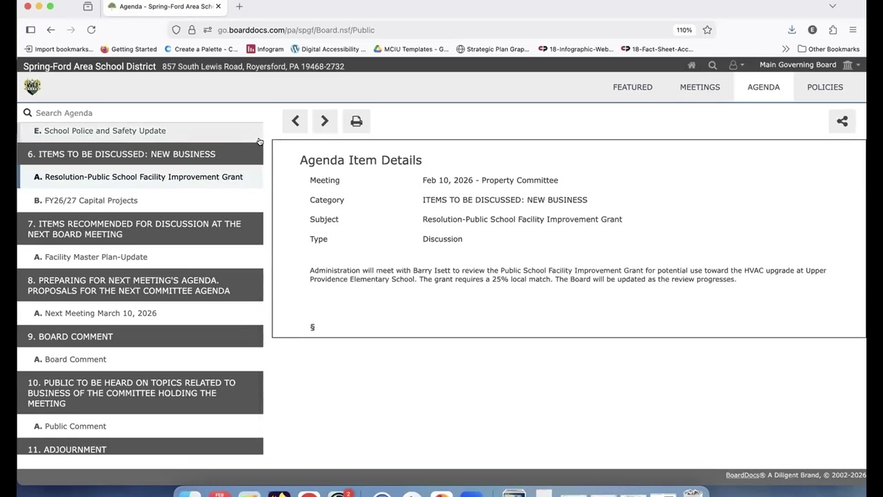Property Committee Meeting - February 10