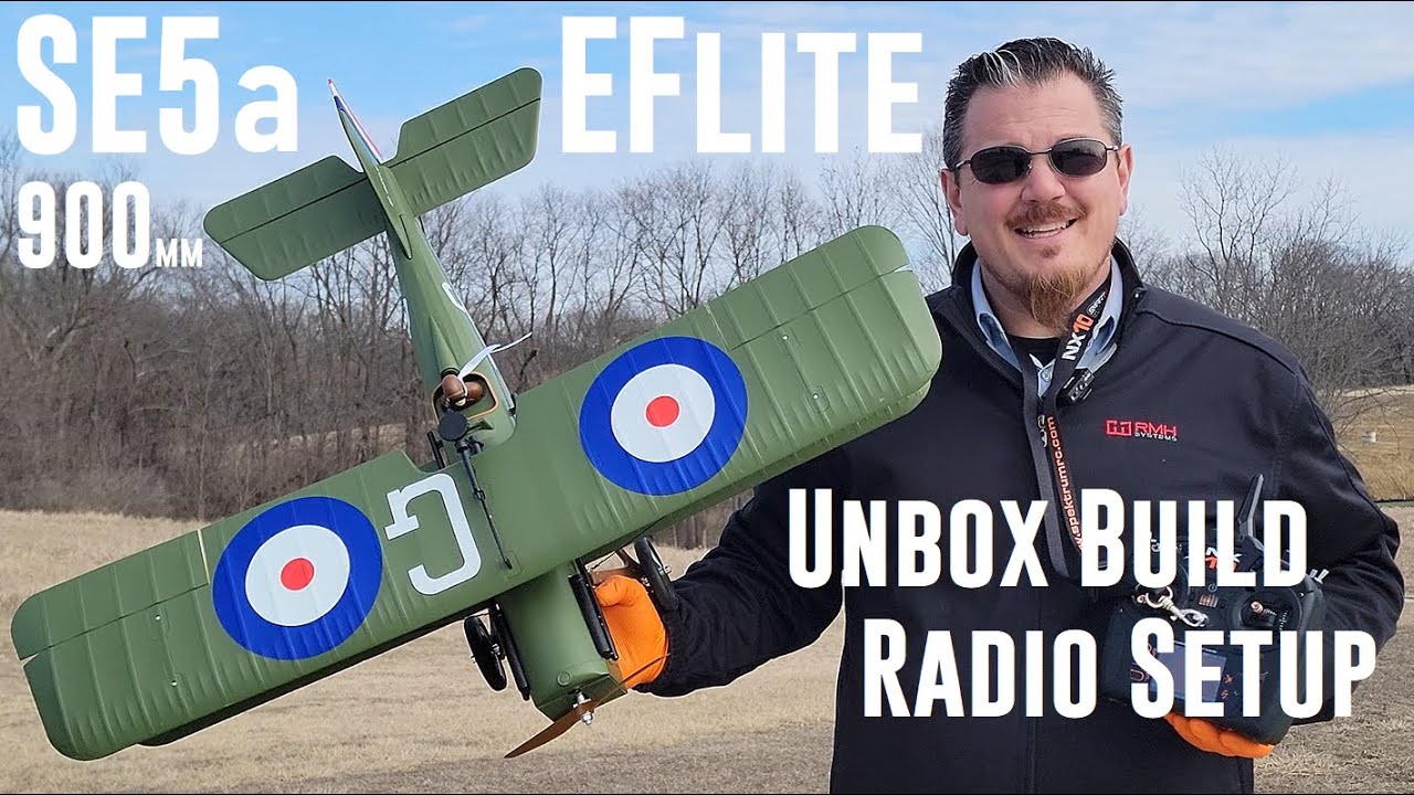 E-flite - SE5a - 900mm - Unbox, Build, & Radio Setup