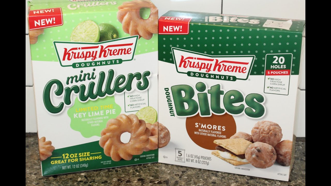 Krispy Kreme Doughnuts: Key Lime Pie Mini Crullers & S’mores Doughnut Bites Review