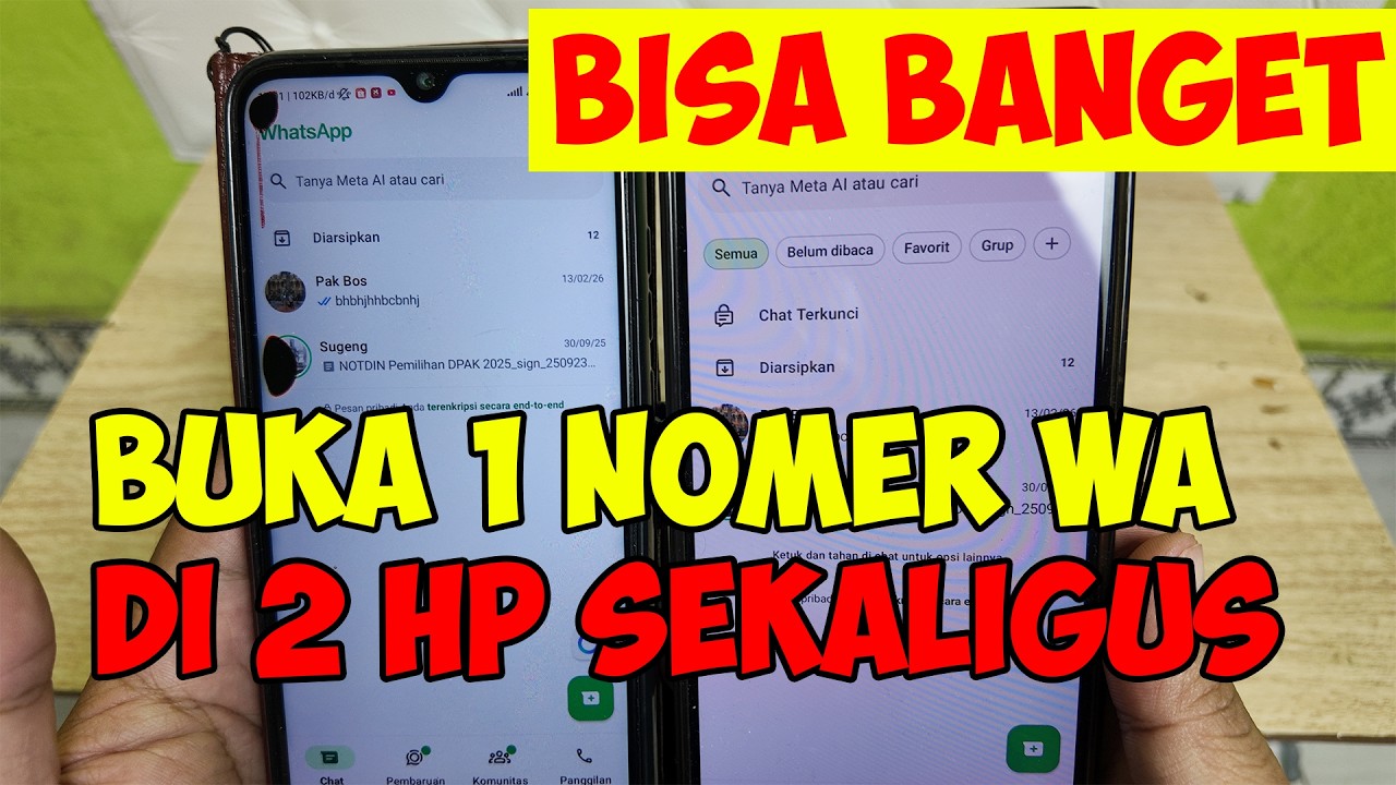 cara menggunakan 1 wa di 2 hp - cara menautkan whatsapp ke hp lain #ramadanwithyoutube 