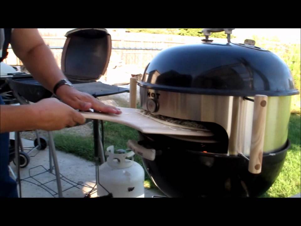 KettlePizza attachment on Weber One Touch Gold