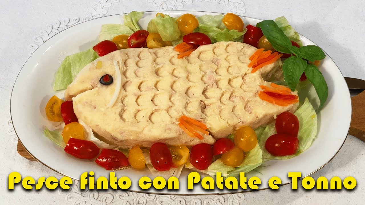 PESCE🐟FINTO con PATATE🥔e TONNO