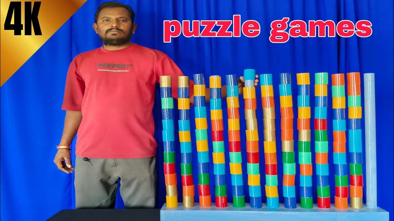 🦊🦊Top 10 Colours Cylinders Popular Design Matching Game Challenge videos | Puzzle 2026 