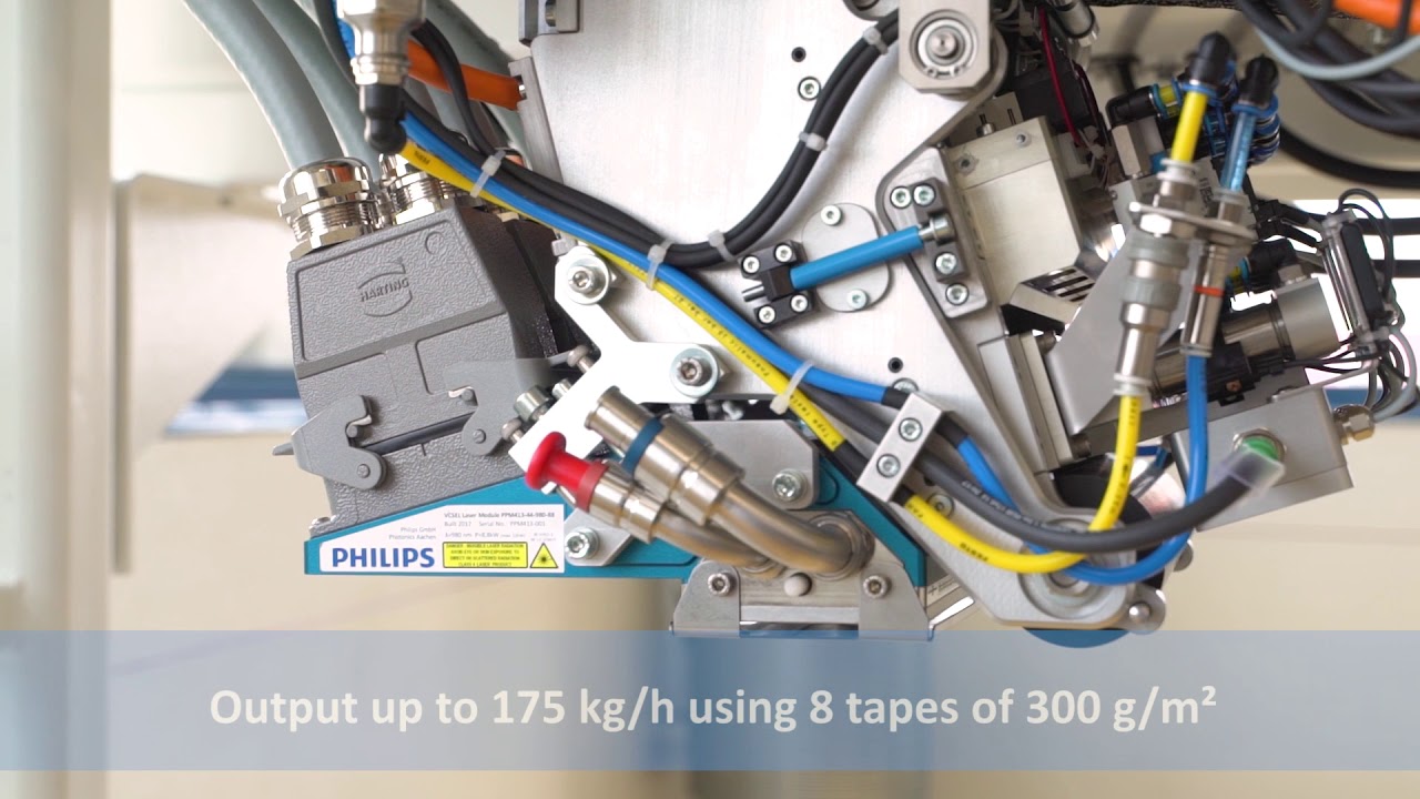 Compositence Automated 2D Multifunctional Tape Placement for dry fibers