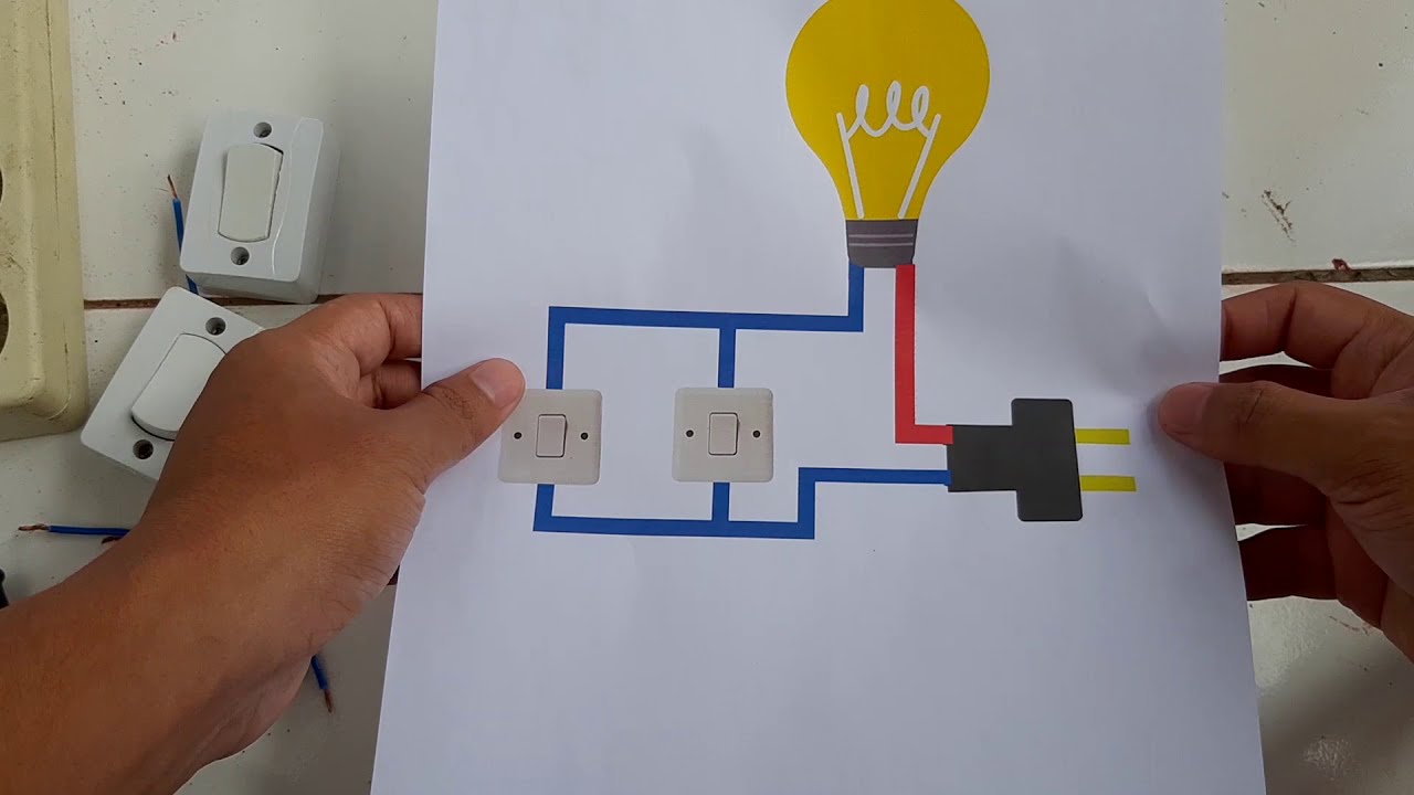 cara pasang dua saklar satu 1 lampu