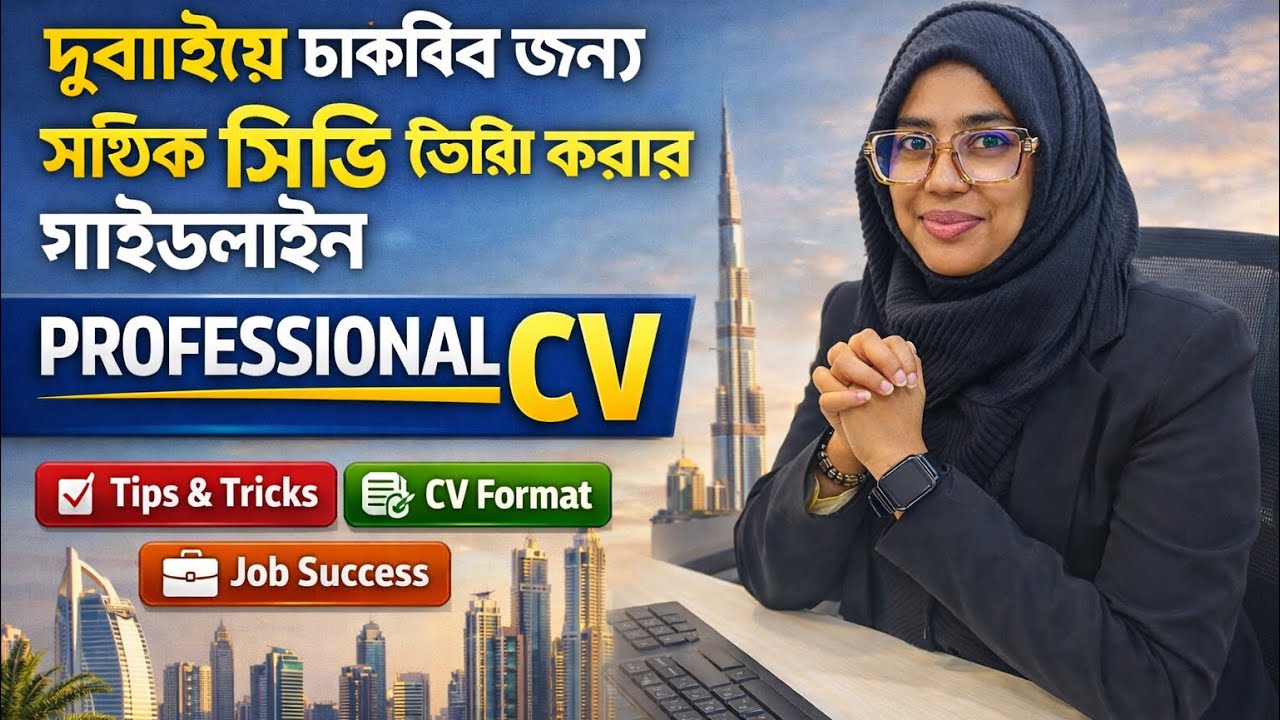 দুবাইয়ে ভালো জব পেতে সিভি তৈরির সম্পূর্ণ গাইডলাইন | Dubai Job CV Tips