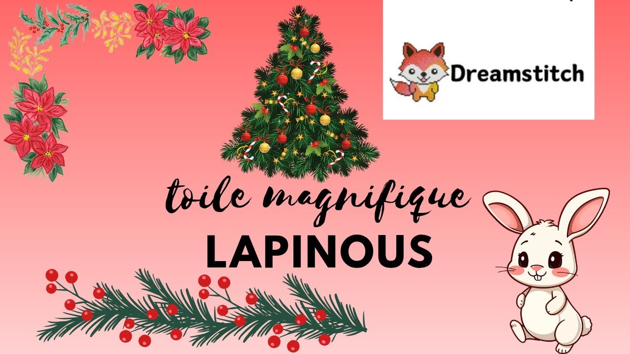 Mes lapinous #crosstich #dreamstitch ❤️❤️ de Noël 