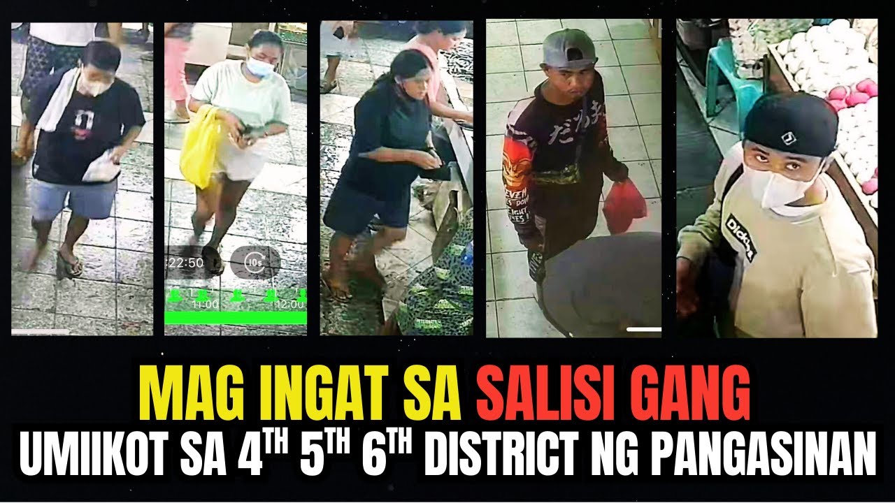 SALISI GANG UMATAKE SA ISANG PALENGKE SA PANGASINAN BAG NG TINDERA TINANGAY #trendingnow #cctv