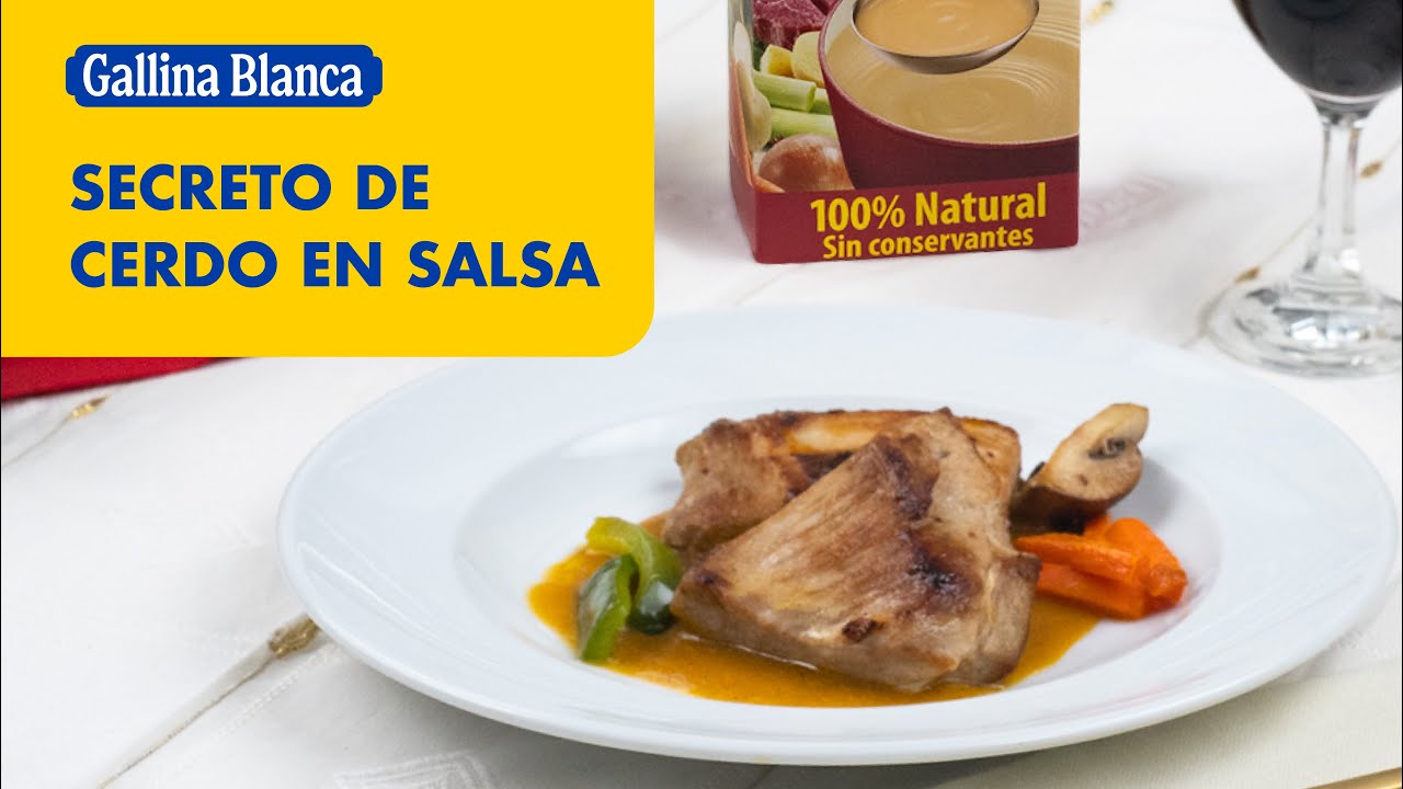 Secreto de cerdo en salsa, ¡una irresistible receta! 💖 | Recetas Gallina