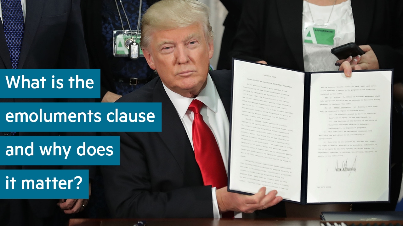 Trump and the emoluments clause