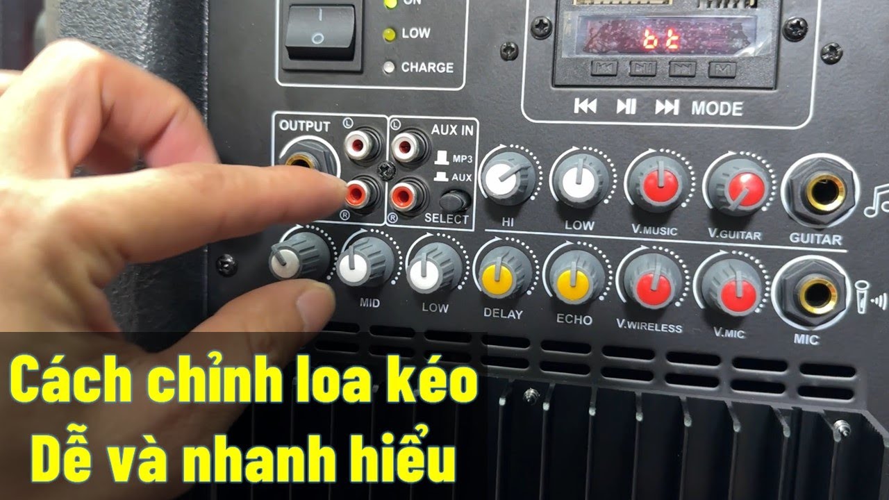 Cách chỉnh loa kéo dễ hiểu và hay nhất Dalton ts 15g 700x