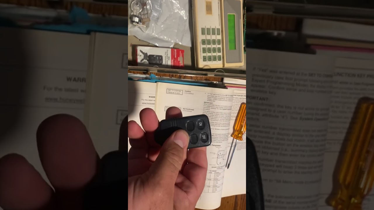 The quick and easy way to add 5804/5834 keyfobs to a Vista-20P security system