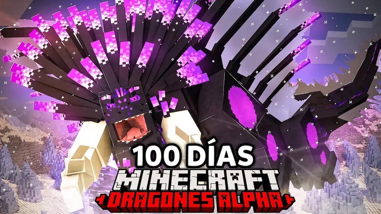 Sobreviv&iacute; 100 d&iacute;as en Minecraft Hardcore solo con alfas de C&oacute;mo Entrenar a tu Drag&oacute;n