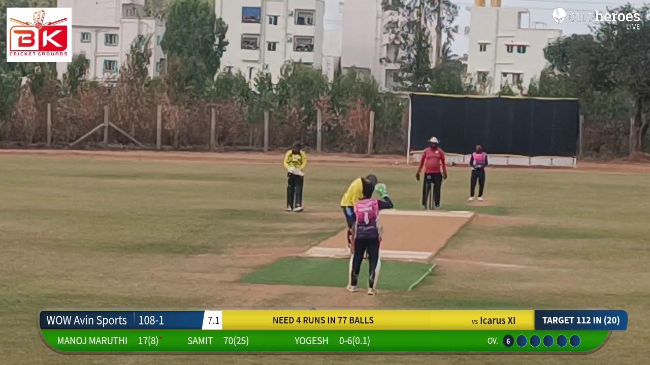 WOW Avin Sports vs Icarus XI live cricket match | BK Stars Cup - XIX live - BK Cricket Arena Bengal