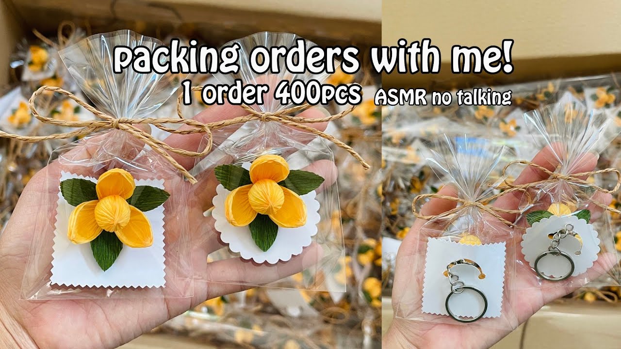 Packing order with me 1 order 400+pcs/ keychain 