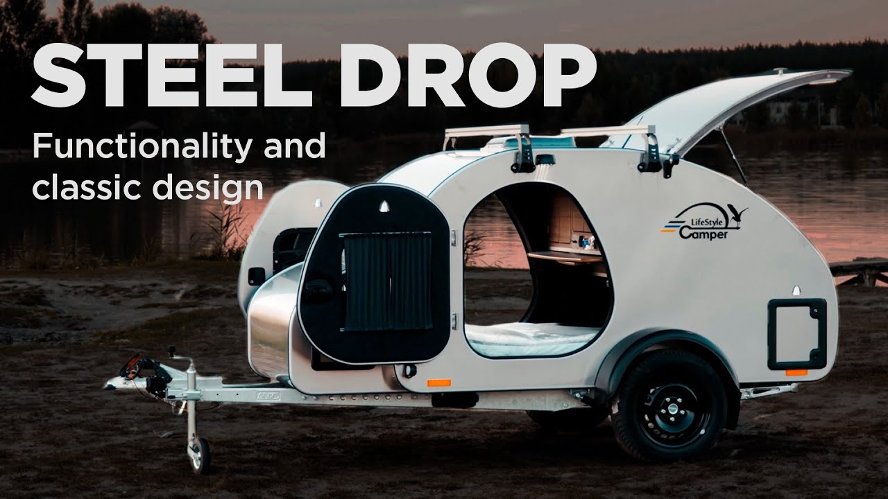 Classic teardrop camper SteelDrop || Lifestylecamper