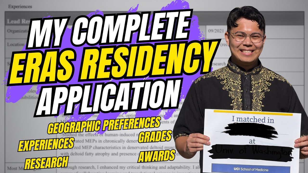 My Complete ERAS Residency Application 2025 | Experiences, Red Flags, Research, and Tips & Tricks