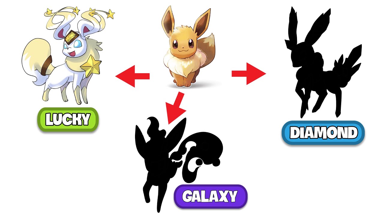 New Eeveelution ! Lucky, Diamond And Galaxy Type.
