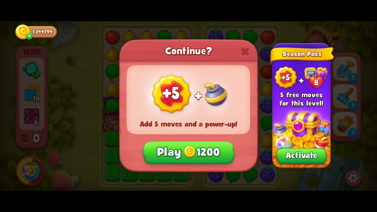 Gardenscapes Level 16395 +