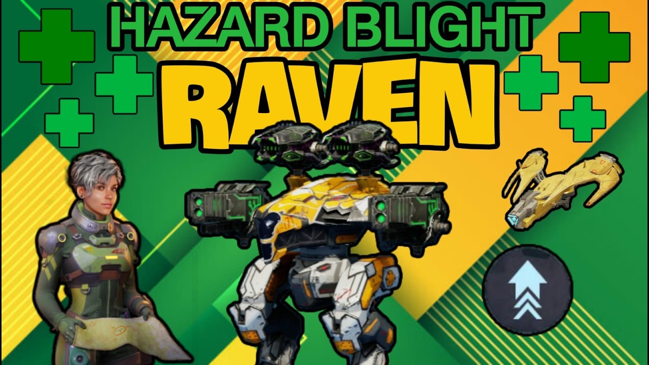 Hazard Blight Raven with Kestrel & Jump Unit | War Robots
