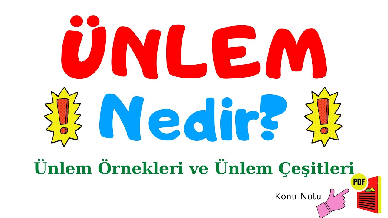 ÜNLEM Nedir? Ünlem İşareti ve Çeşitleri - Ünlem Olan Kelimeler