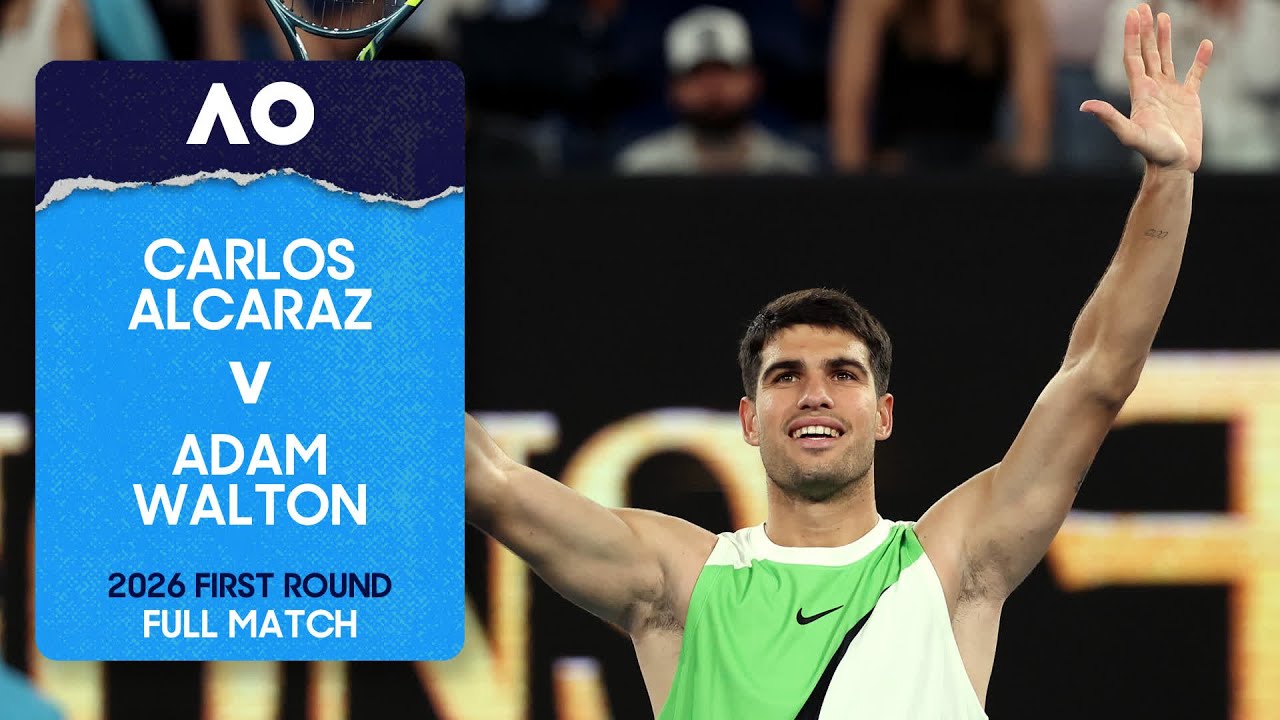 Carlos Alcaraz v Adam Walton Full Match | Australian Open 2026 First Round