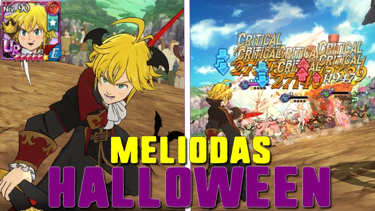 Pourquoi je m'inflige ça ..? 😭 (Showcase Meliodas Halloween LVL 90 SA5) - 7DS: Grand Cross
