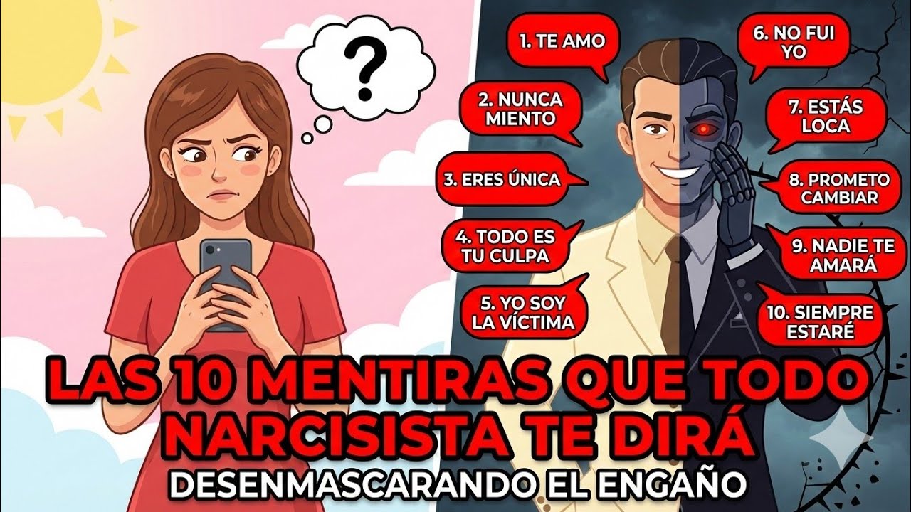 ⚠️ Las 10 Mentiras que TODO Narcisista te dirá (Y lo que realmente significan)