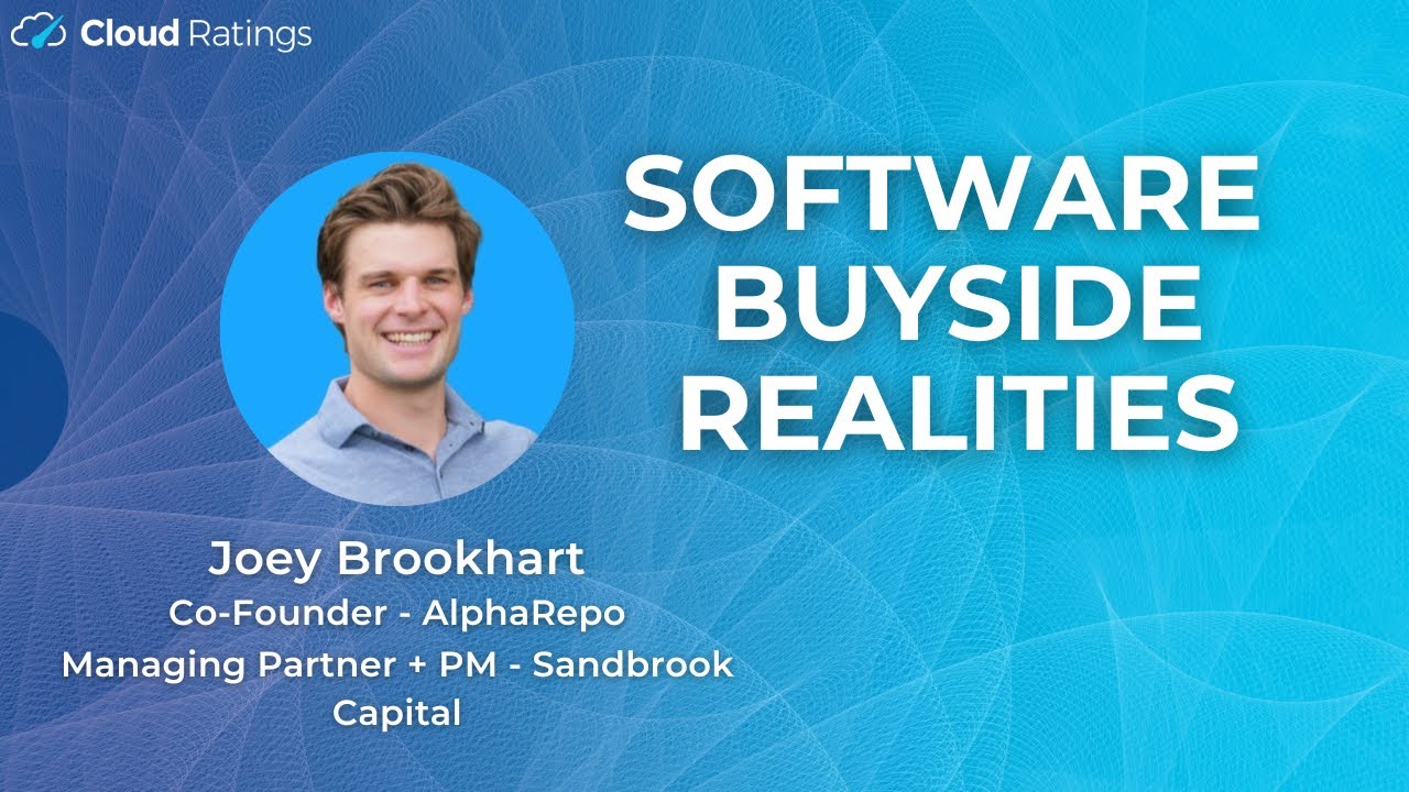 Joey Brookhart - AlphaRepo - Software Buyside Realities