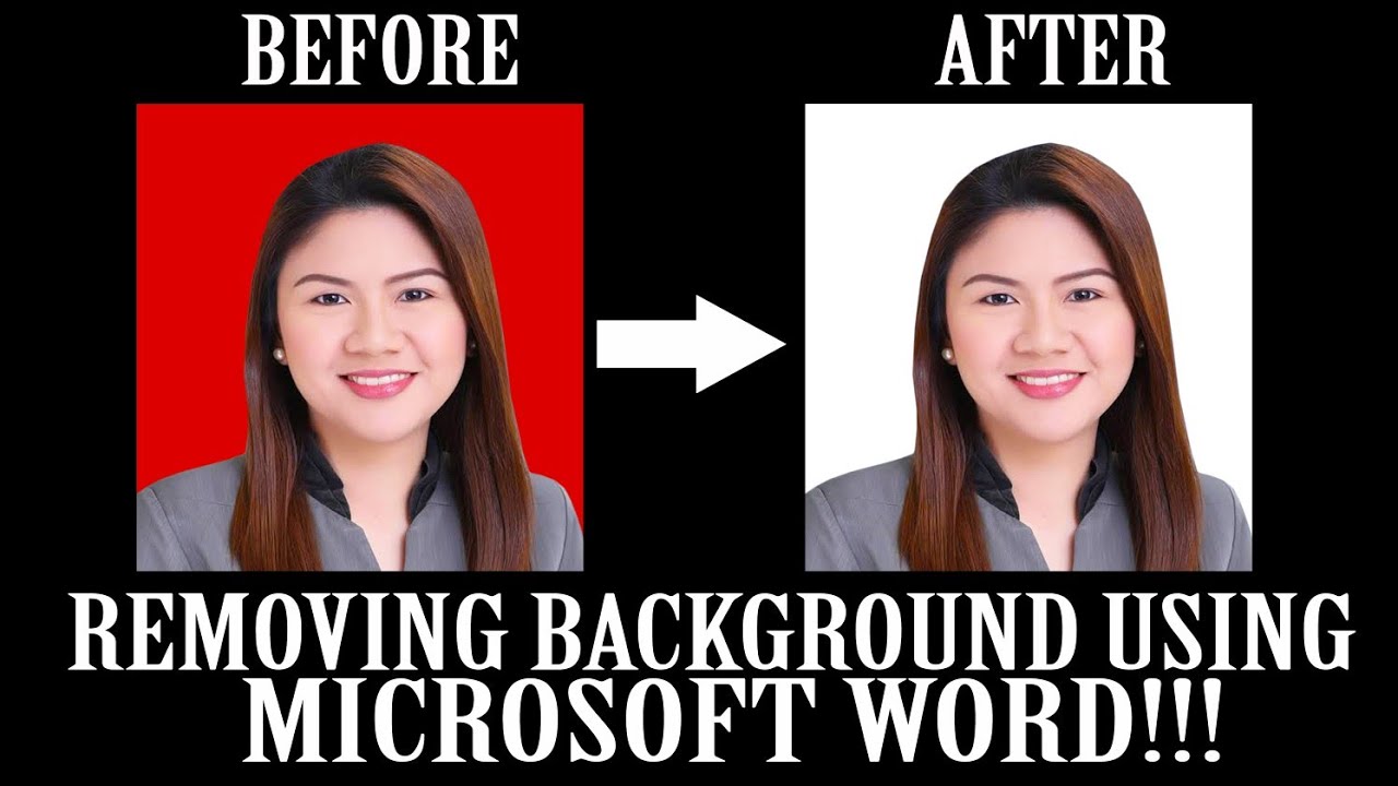 Removing Background using Microsoft Word | Tagalog Tutorial| Pantin Couple