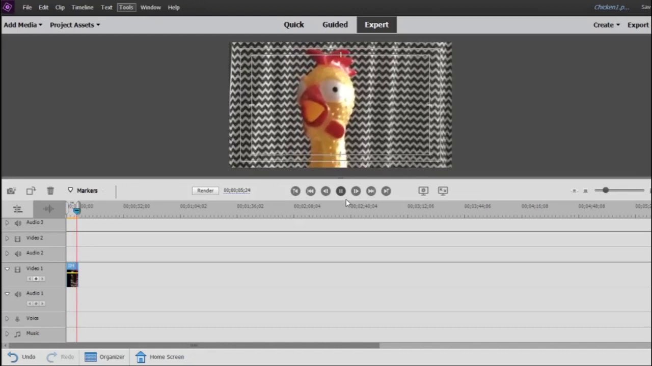 Adobe Premiere Elements 2020 Pan and Zoom (No Camera)