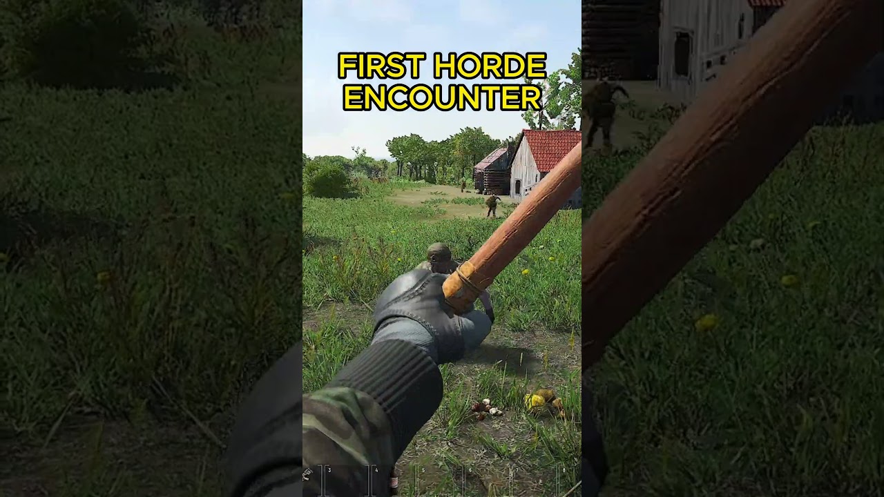 SCUM 0.95 Gameplay - First Horde Encounter  #scumgameplay #scumgame