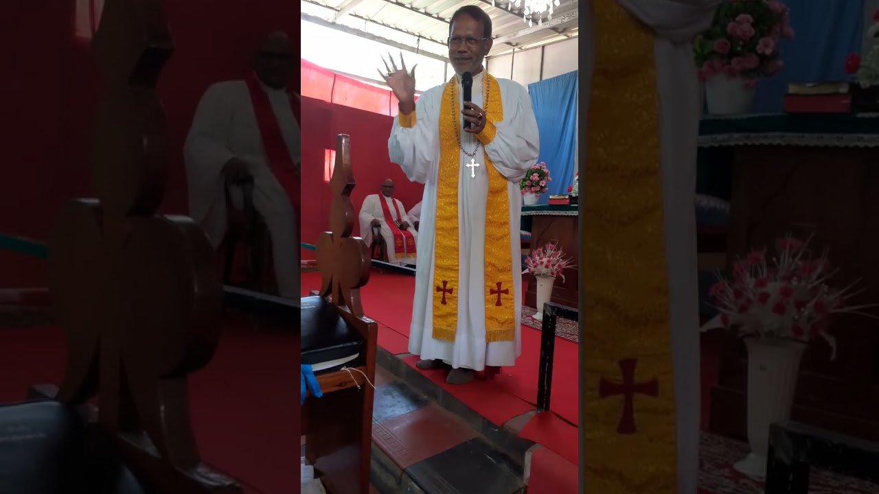 DY. MODERATOR RT.REV.V.S.FRANCIS -HOLY TRINITY CSI CHURCH- Main Door Frame Fixing Ceremony 16th WLD