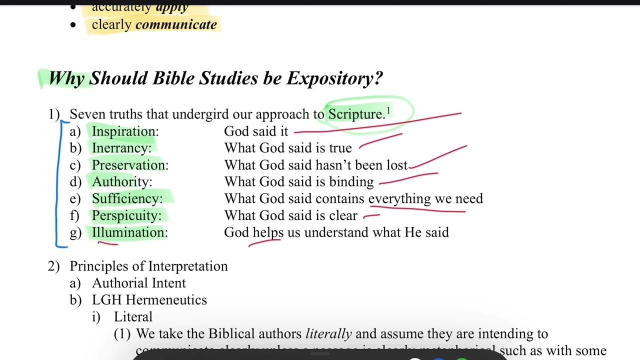 1. What and Why - Expository Bible Study