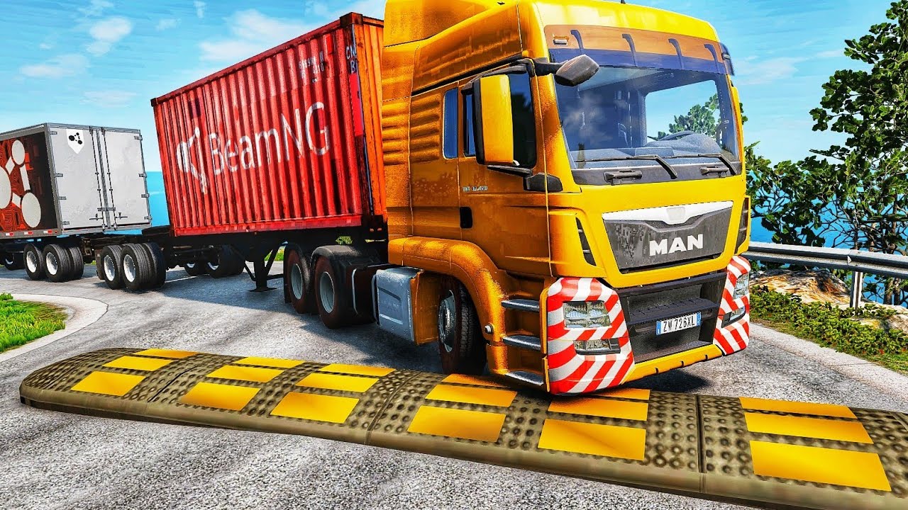 Trucks vs Speed Bumps | BeamNG.drive