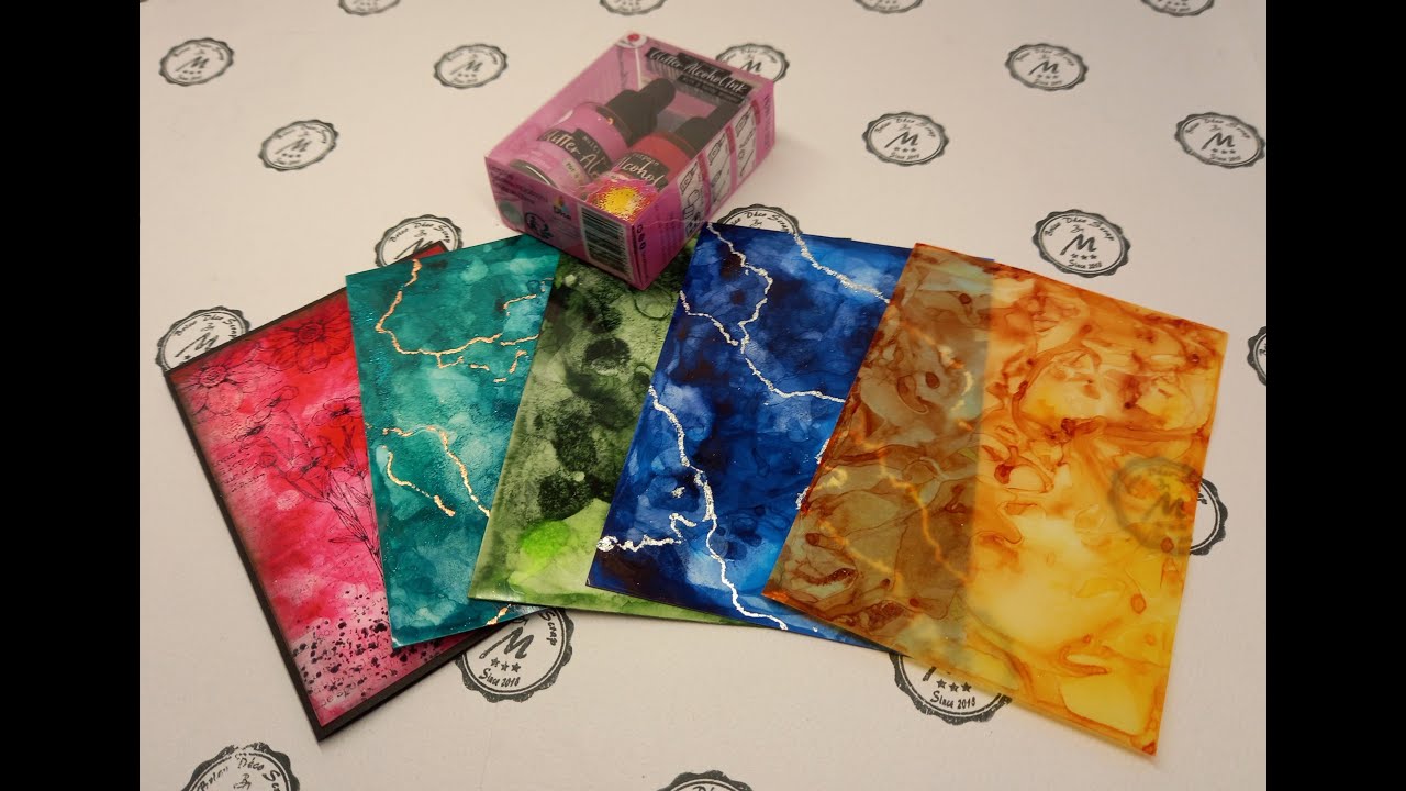 test et tuto Glitter Alcohol Ink Action