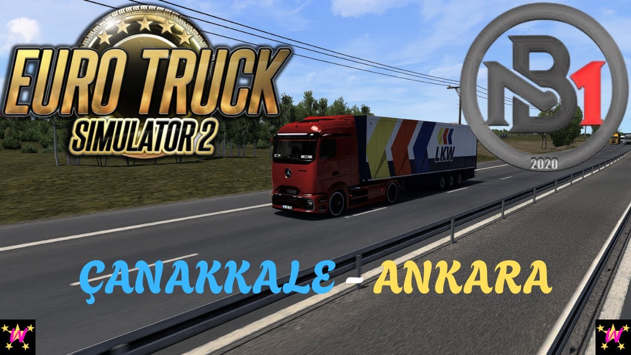 MERCEDES ACTROS MP6 İLE SESSİZ ÇANAKKALE - ANKARA SEFERİ  |  EURO TRUCK SIMULATOR 2 / 1.57