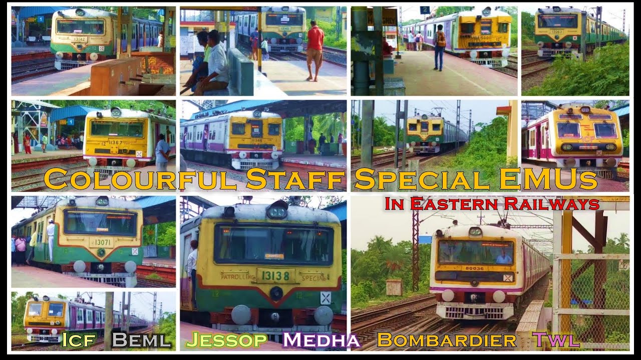 Staff Special EMU local trains in Eastern Railways | Kolkata Suburban Railways | Indian Railways