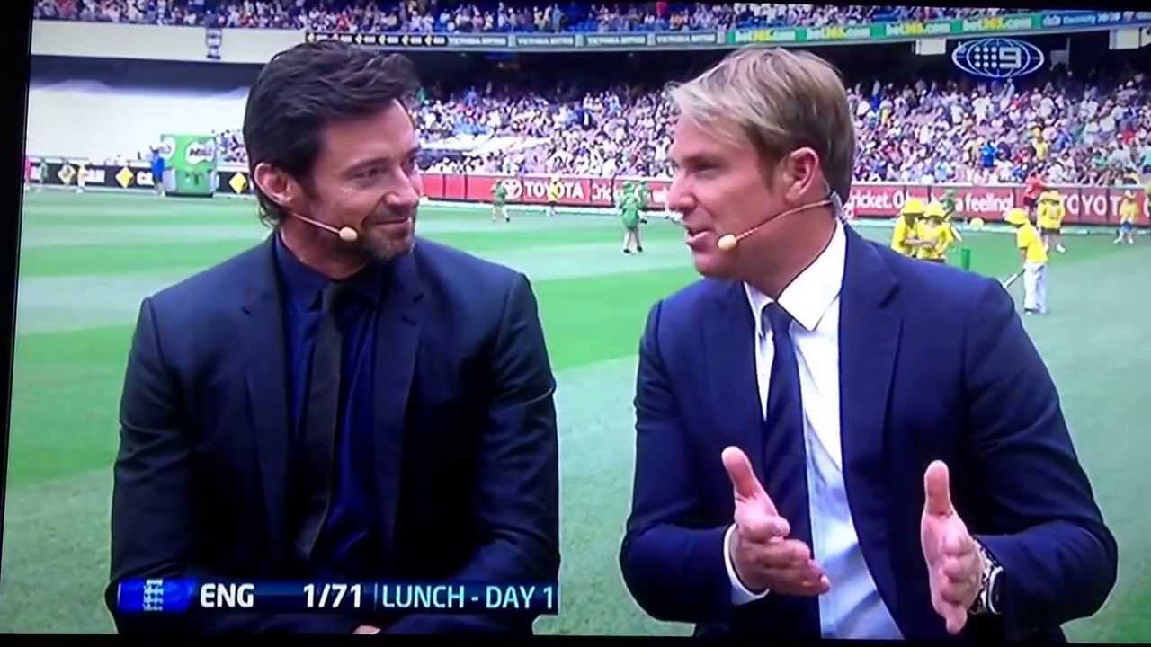 Hugh Jackman interview on the cricket show