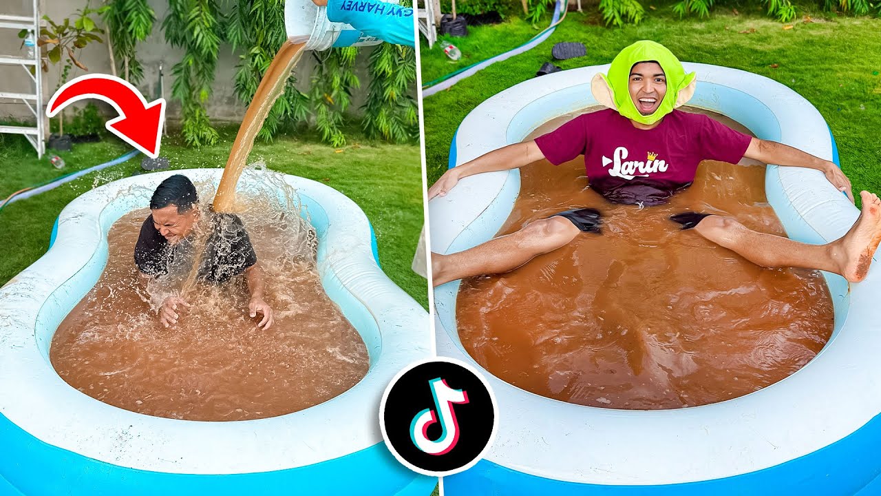 EL ULTIMO EN SALIR DE LA PISCINA GANA ALFREDO LARIN TIKTOK 