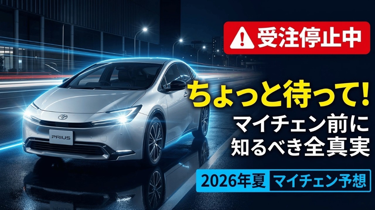 【2026年最新】プリウスの購入待って！Z/G受注停止の裏側とマイナーチェンジ前に知るべき事を徹底解説