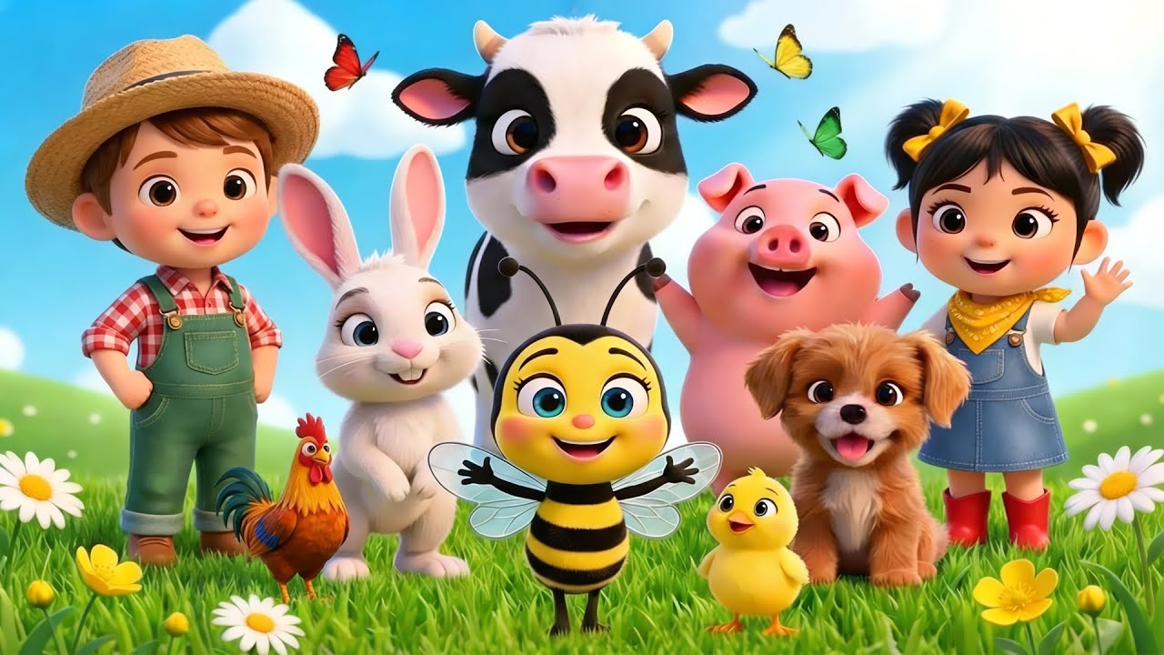 🎵 Abejita Chiquitita 🐝 Patito Juan 🐥 Lola 🐮 Conejito 🐰 & Friends 🐓🐷🐶 | Animal & Flower Kids Songs 🌸