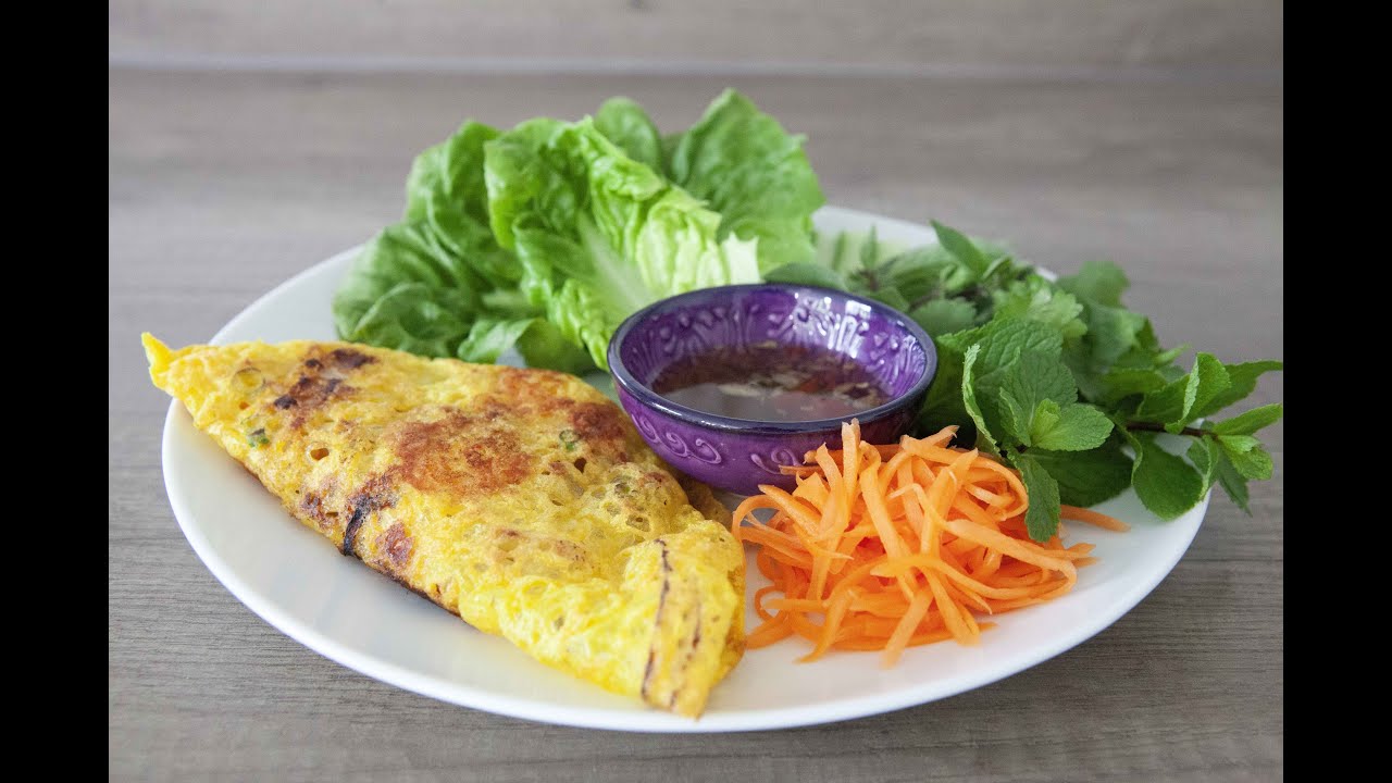 Vietnamese sizzling pancakes (full recipe). Bánh xèo by Thuy Hoang, MasterChef UK Quarter Finalist.