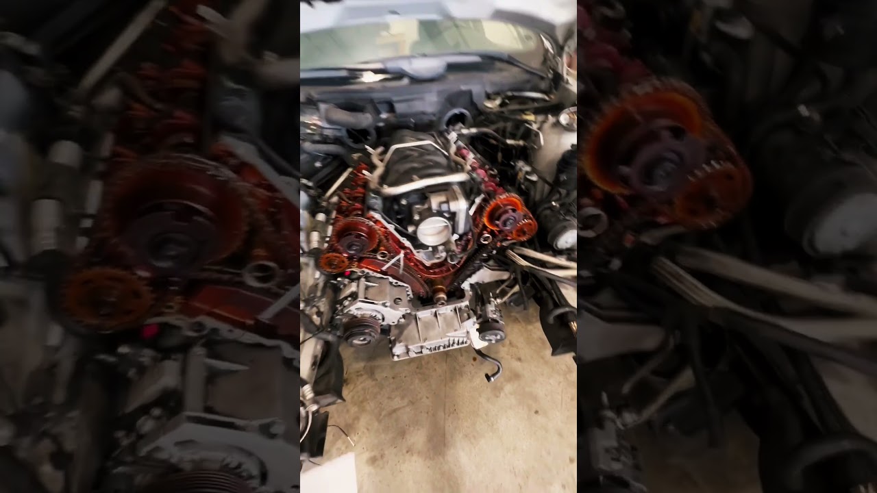 BMW 540i timing chain repair.   