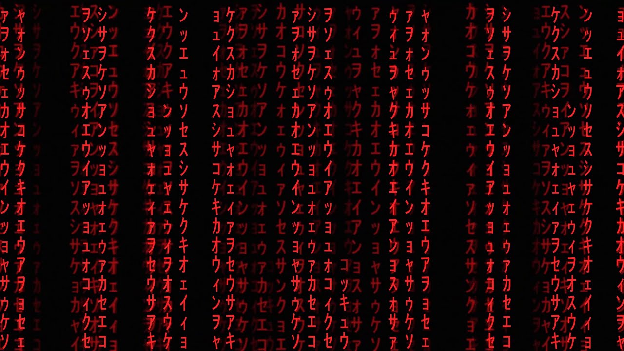 Red Matrix Raincode Full HD 60 FPS