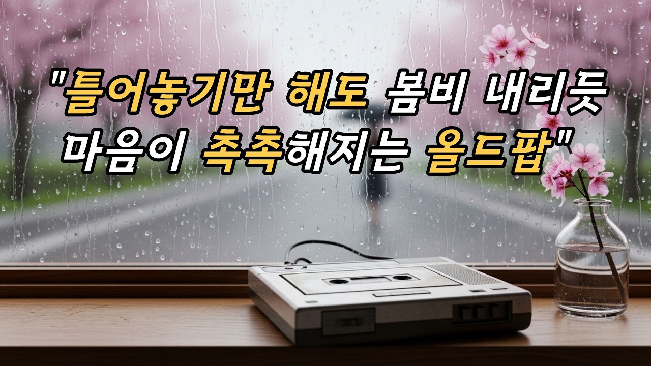 🎧playlist🎶틀어놓기만해도 봄비 내리듯 마음이 촉촉해지는 감미로운 올드팝| 올드팝 | 감미로운 음악 | 카페음악 | 독서할때 듣는 음악 | 봄날음악|7080|7080올드팝