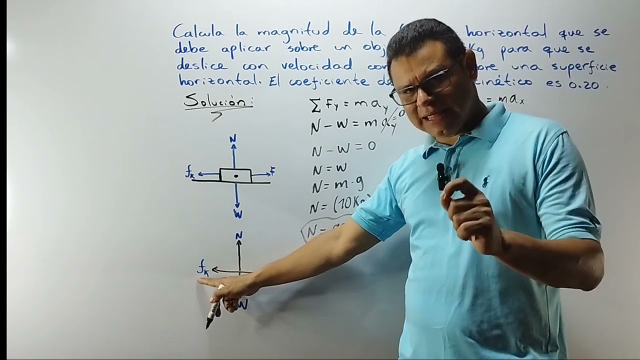 CALCULAR LA FUERZA QUE SE DEBE APLICAR A UN OBJETO DADA LA MASA Y EL COEFICIENTE DE FRICCIÓN ...