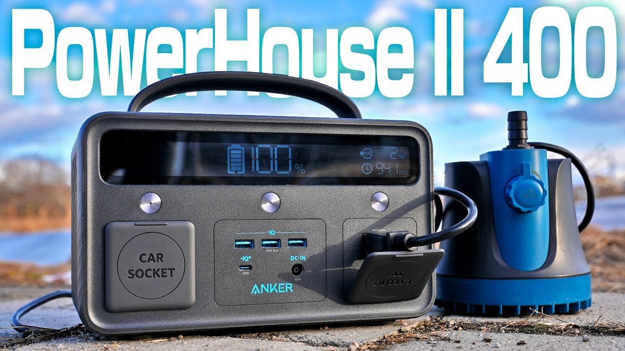 ANKERのポータブル電源PowerHouse II 400を使ってみた