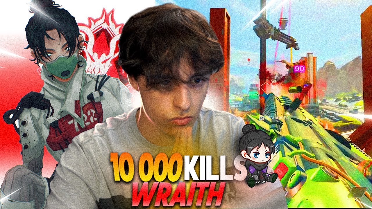 VOILA À QUOI RESSEMBLE 10 000 KILLS SUR WRAITH SUR APEX LEGENDS (FUGU GAMEPLAY)